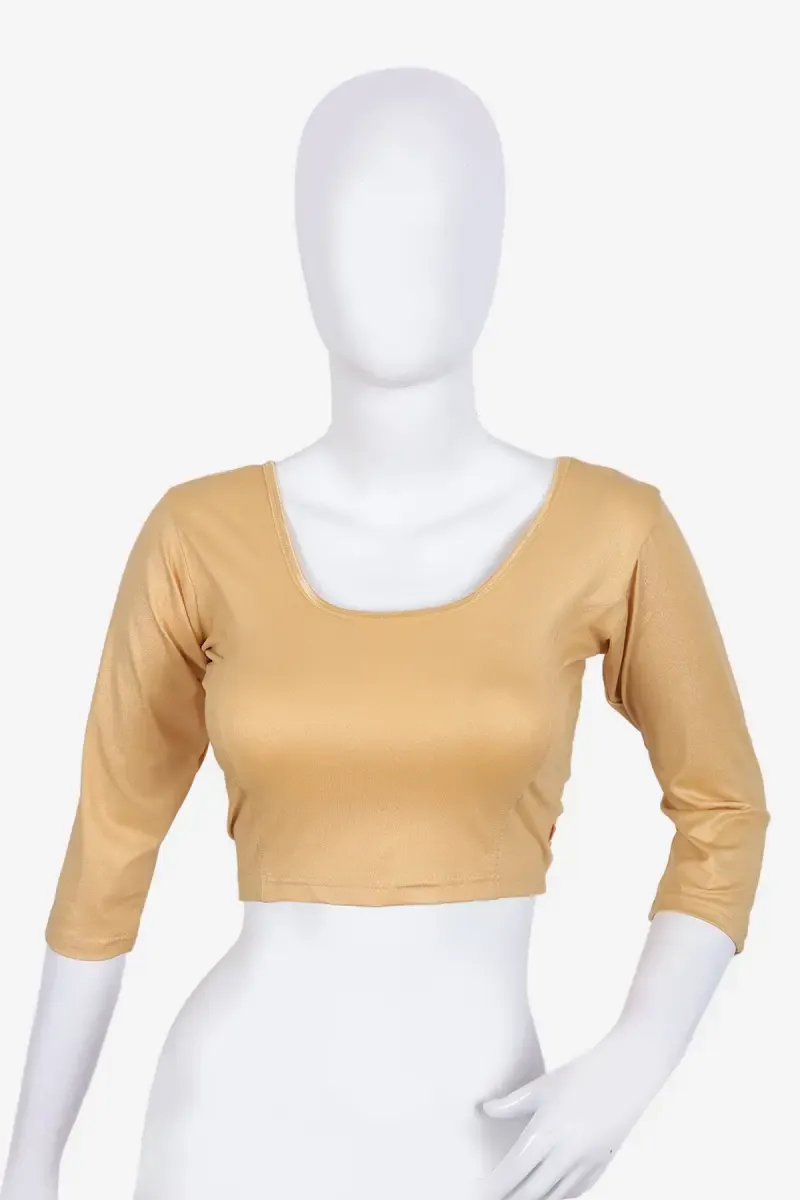 Cotton Lycra Shimmer Readymade Blouse for Women