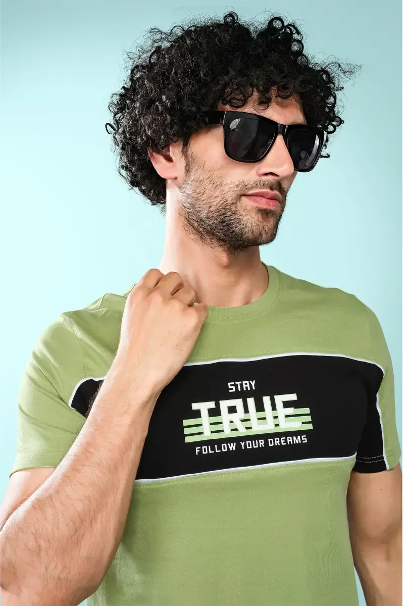 Cotton Graphic Print T-shirt for Men