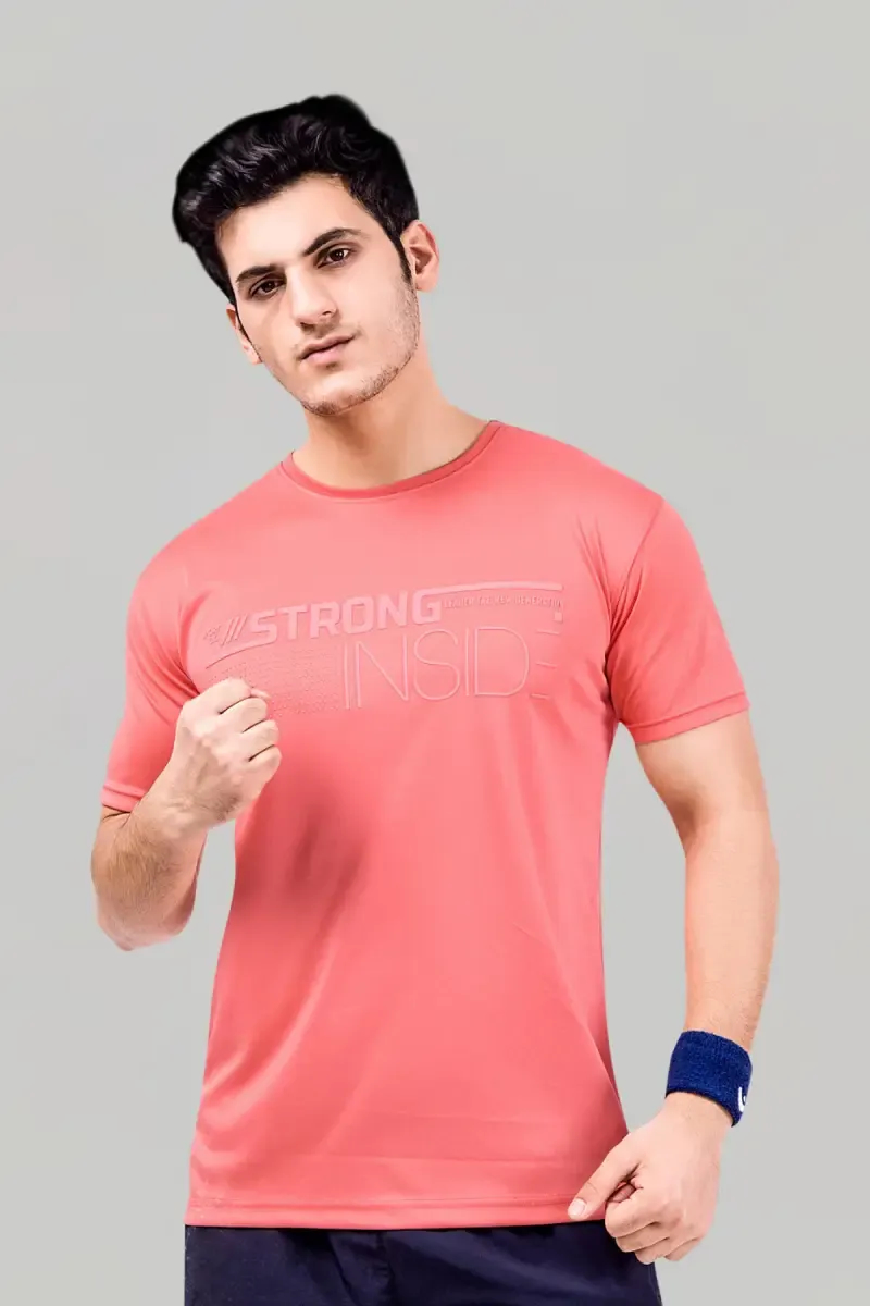 Men's Embossed Printed T-shirt