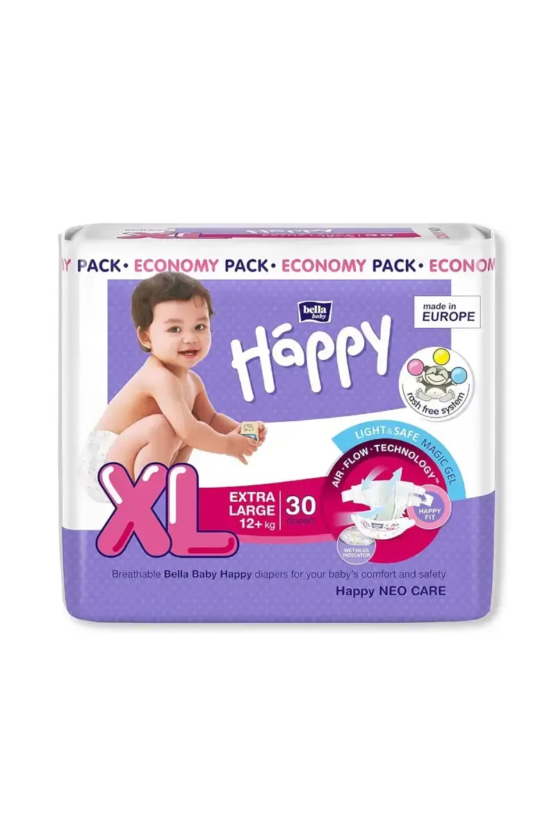 Bella Baby Happy Extra Large Diapers (30 Pieces)