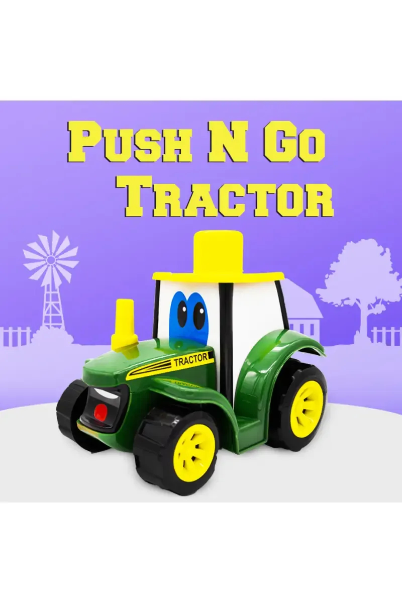 Lovely Toys Farmer Tractor  Push & Go Toy- Green