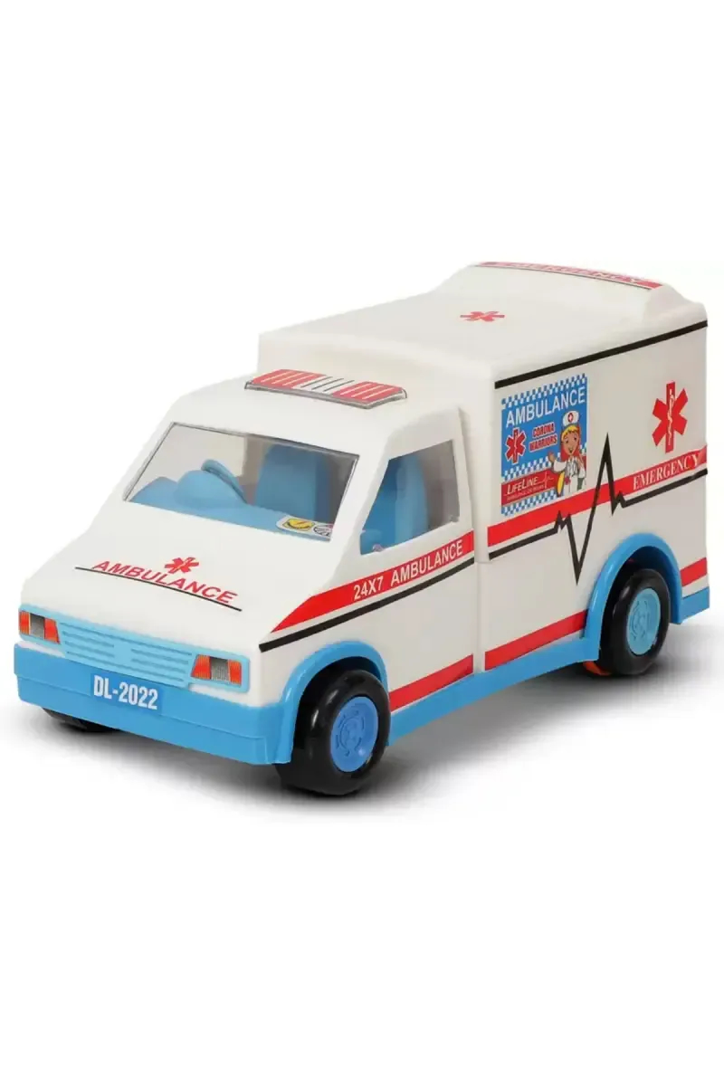 Push & Go Friction Ambulance Toy for Kids - Pack of 1
