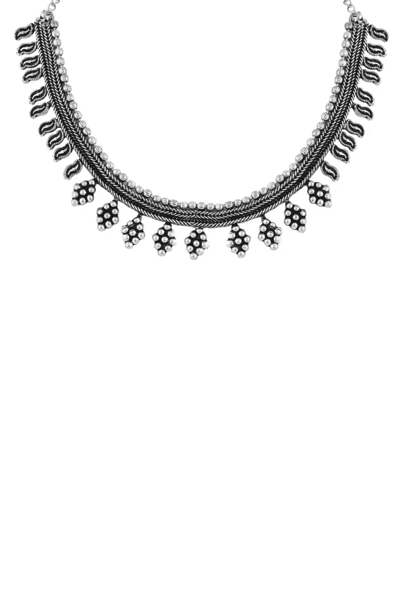 Oxidized Silver Plated Necklace for Women