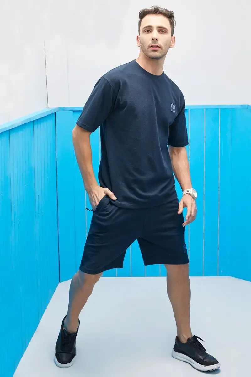 Men's Cotton T-shirt with Shorts Sets (2-Pcs Set)