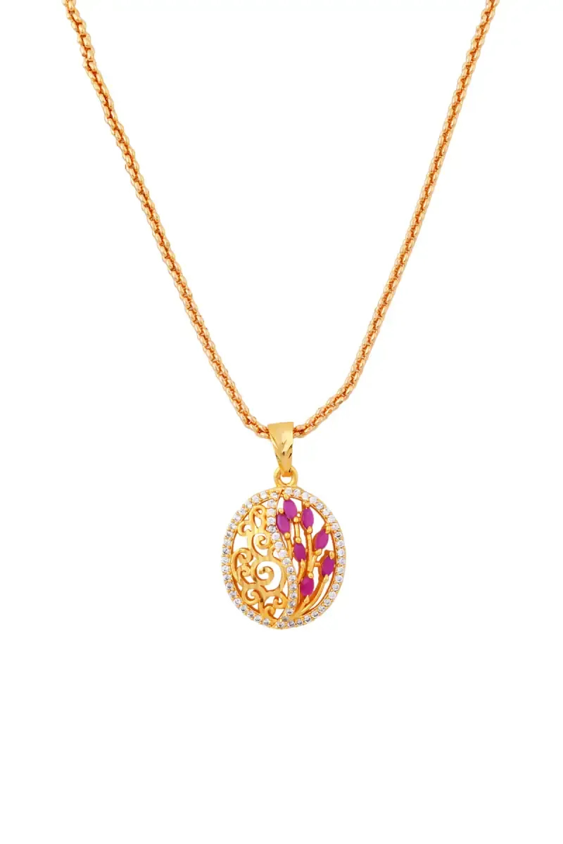 Copper Alloy Pendant Chain for Women and Girls