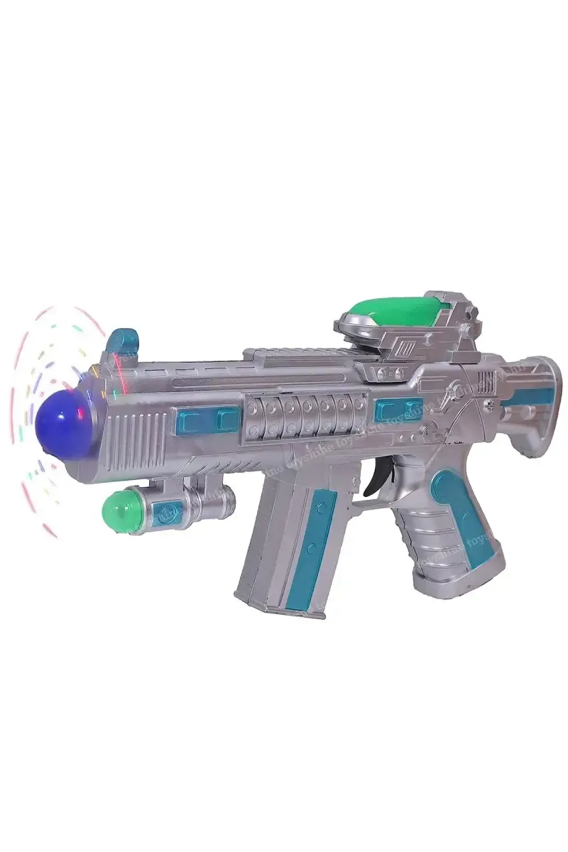 Toyshine Space Musical Toy Gun for Kids (Multicolor, Pack Of 1)