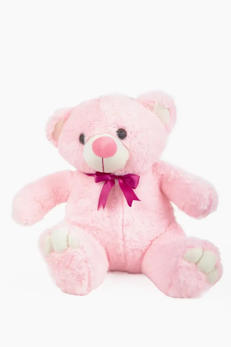 Patch Teddy Plush Stuffed Toy - Pink (15 Inch) 
