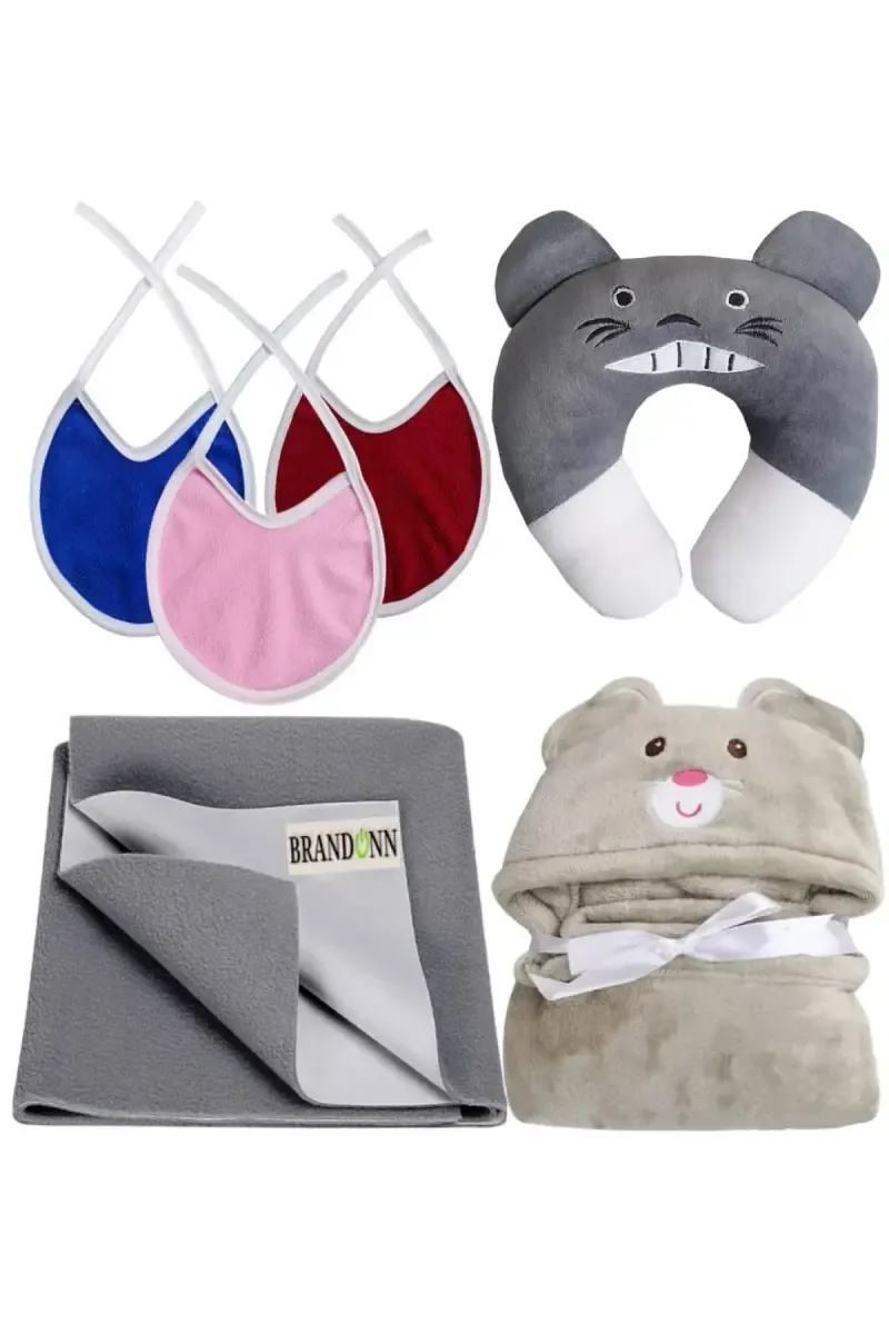 Brandonn New Born Baby Gift Set Combo Pack (6 Pcs) - Pack of 1