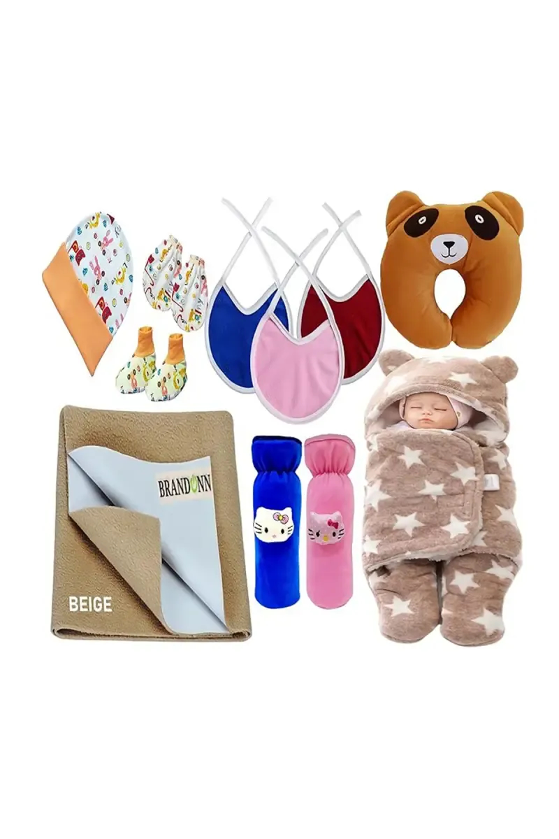 Brandonn New Born Baby Gift Set Combo Pack (11 Pcs) - Pack of 1