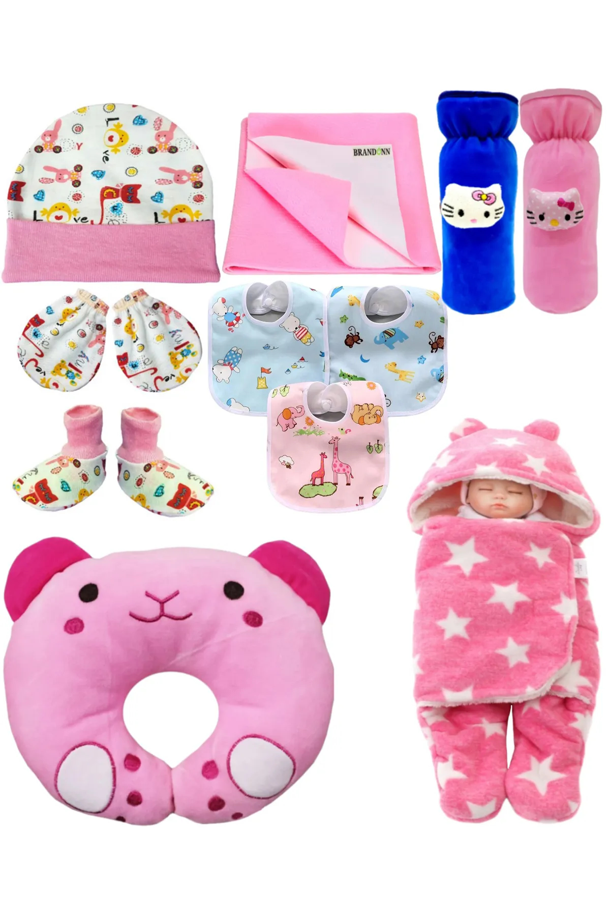 Brandonn New Born Baby Gift Set Combo Pack (11 Pcs) - Pack of 1