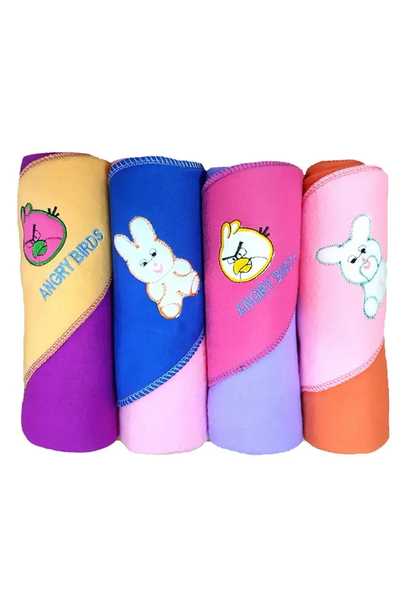 Brandonn 4Pcs Hooded Baby Wrapper cum Blanket