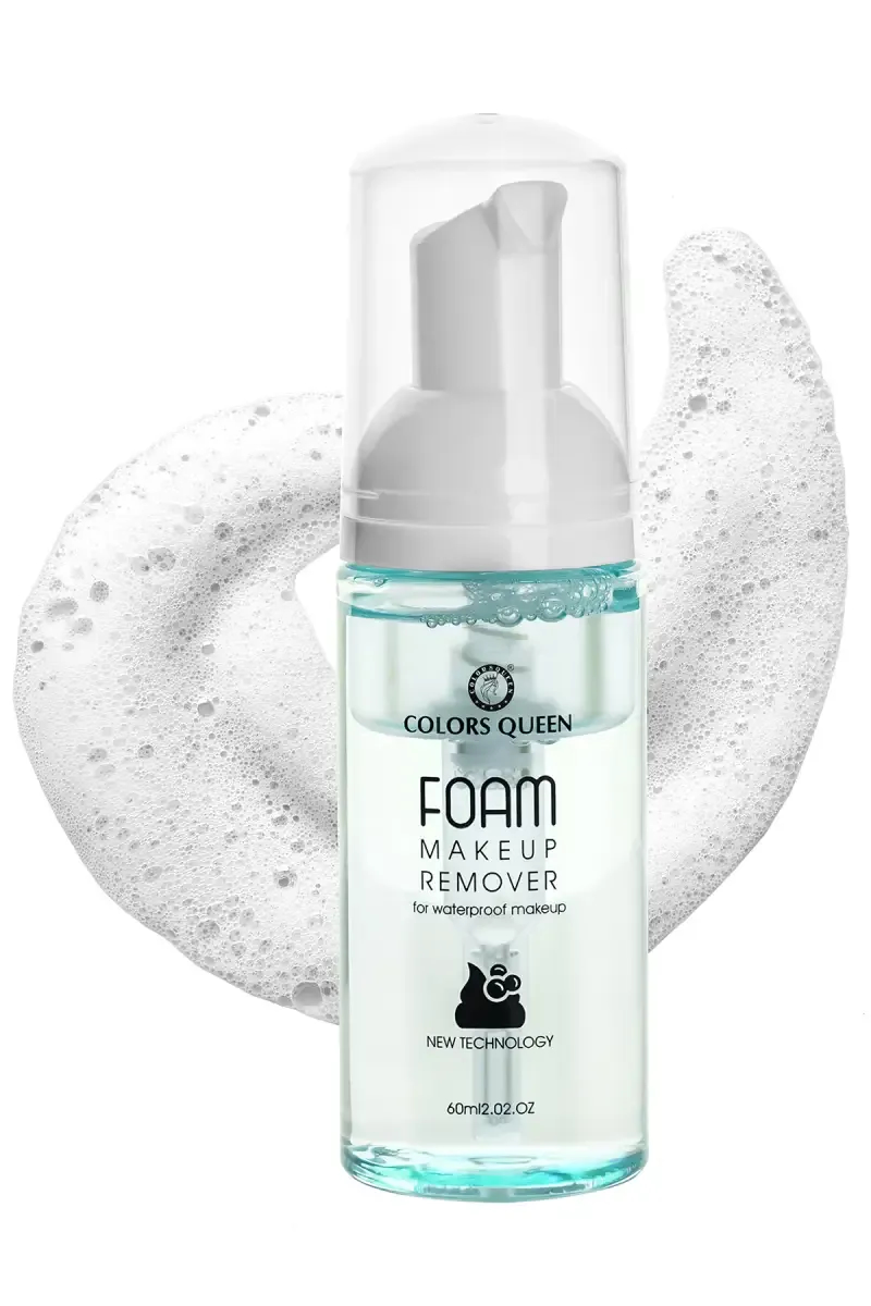 Colors Queen Foam Makeup Remover Liquid - 60ml (Blue) 