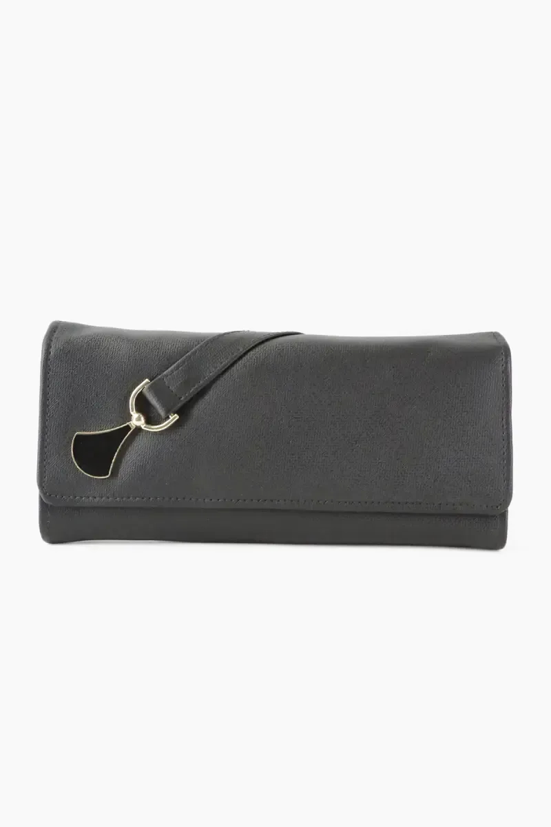 Faux Leather Solid Casual Purse for Women