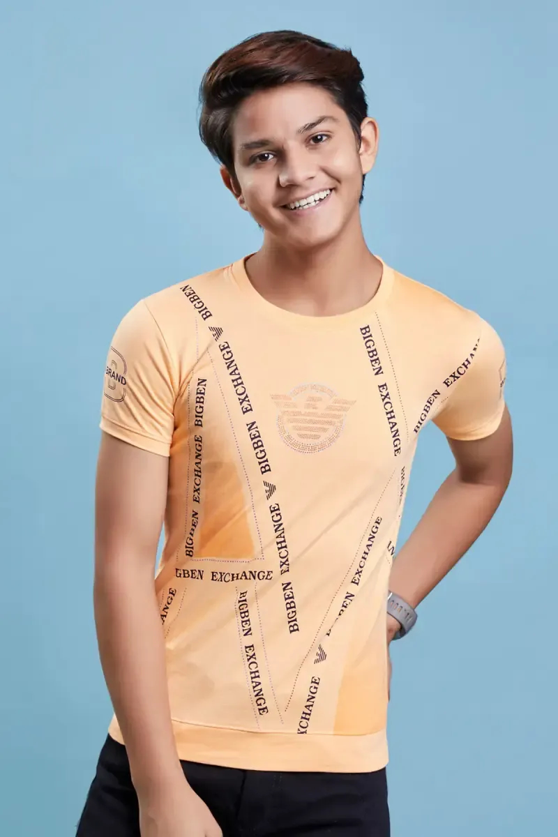 Boy's Typographic Print T-shirt 