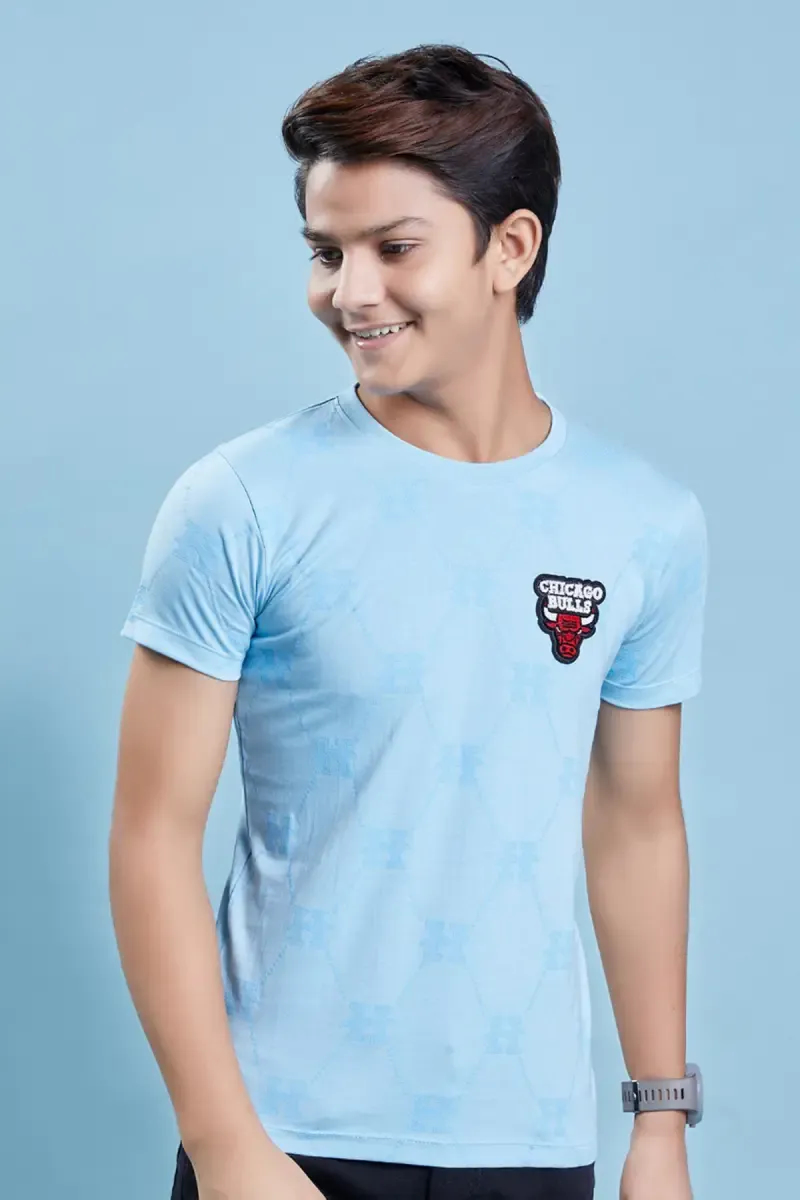 Boy's Abstract Print Cotton T-shirt 