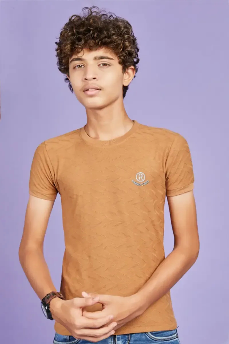 Cotton Solid T-shirt for Boy