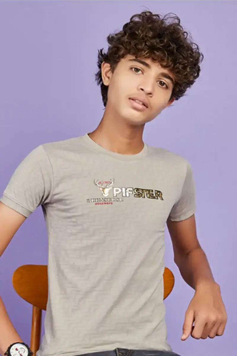 Boy's Printed Cotton T-shirt 