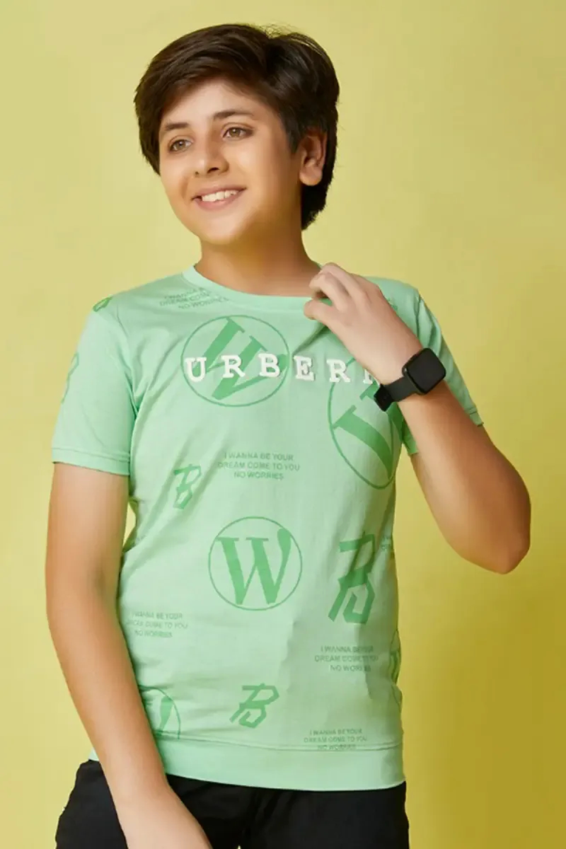 Boy's Typographic Print T-shirt