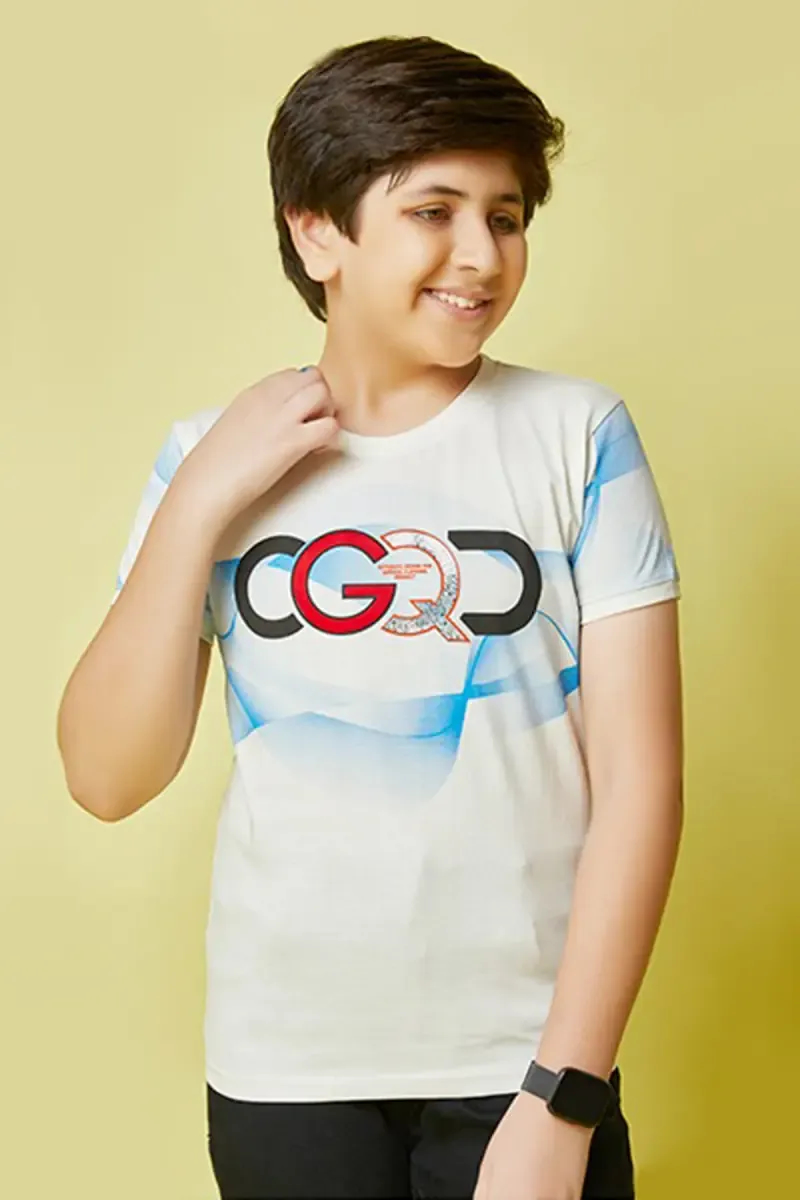 Boy's Cotton Printed T-shirt 