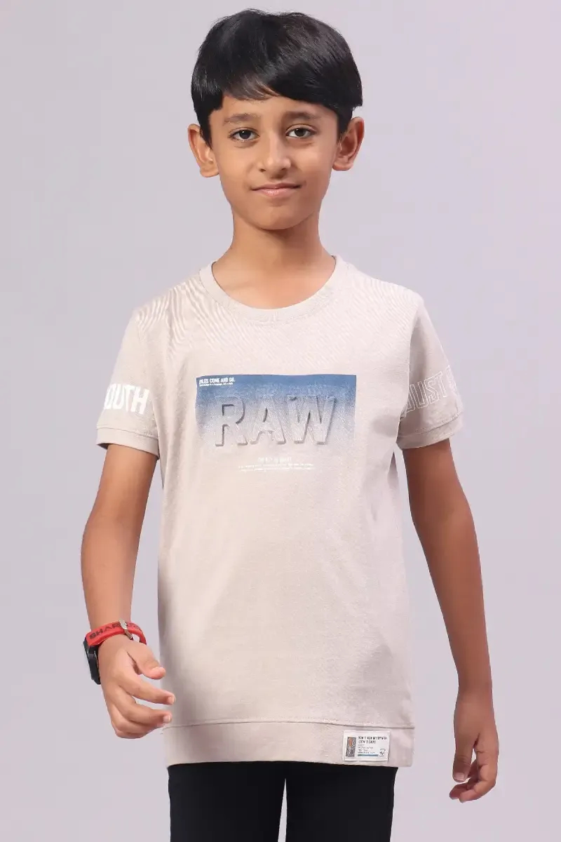 Boy's Printed Cotton T-shirt 