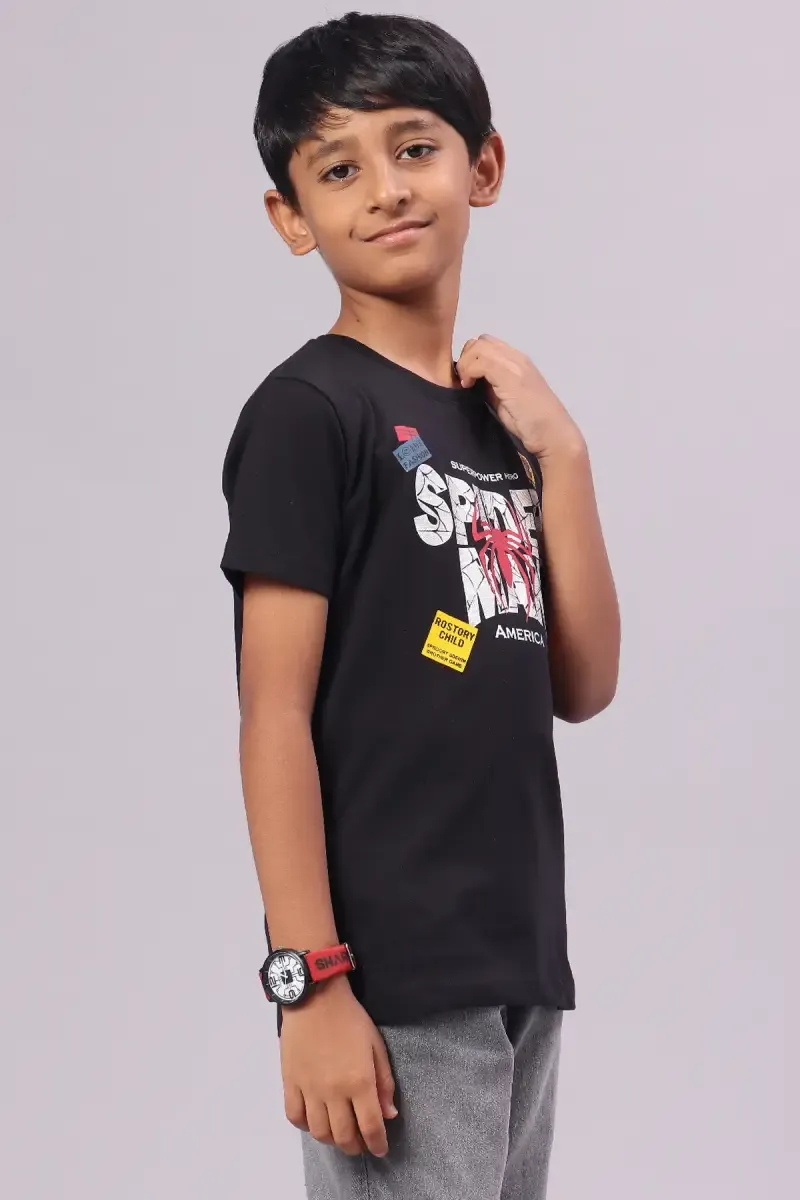 Boy's Cotton Graphic Print T-shirt