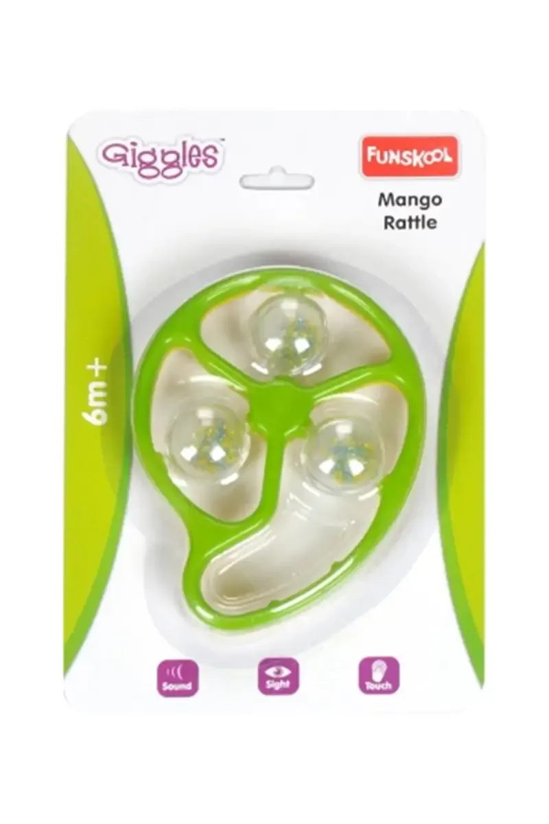 Giggles Mango Rattle (Multicolor) - Pack of 1