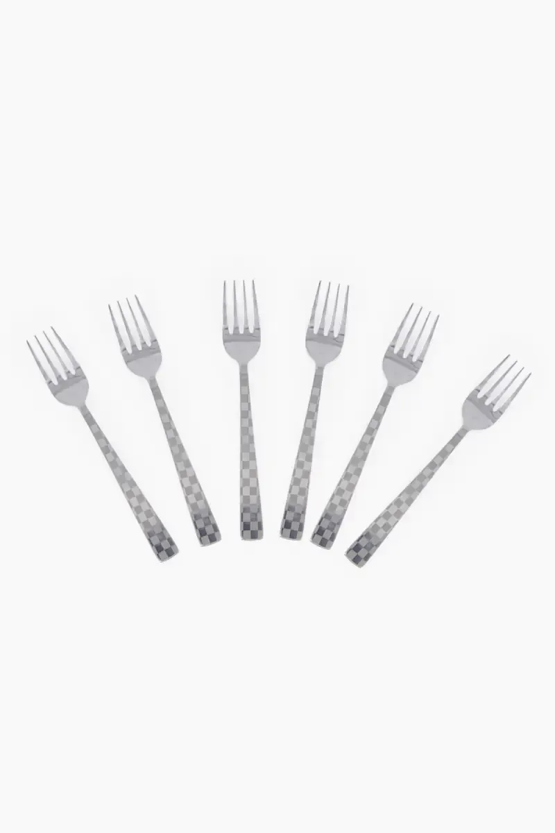 Prabha Stainless Steel Camry Dessert Fork Set - 18cm