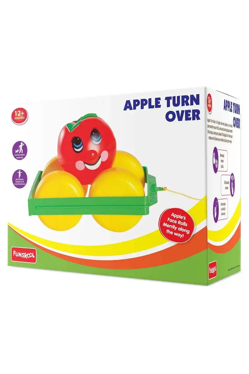 Apple Turnover Pull Along Toy (Multicolor, Pack Of 1)