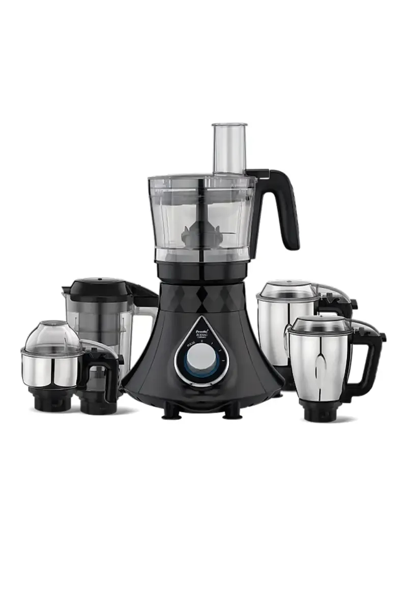 Preethi Zodiac Cosmo MG236 750 W Mixer Grinder with 3 Jars Juicer Jar & Food Processor Jar (Black)