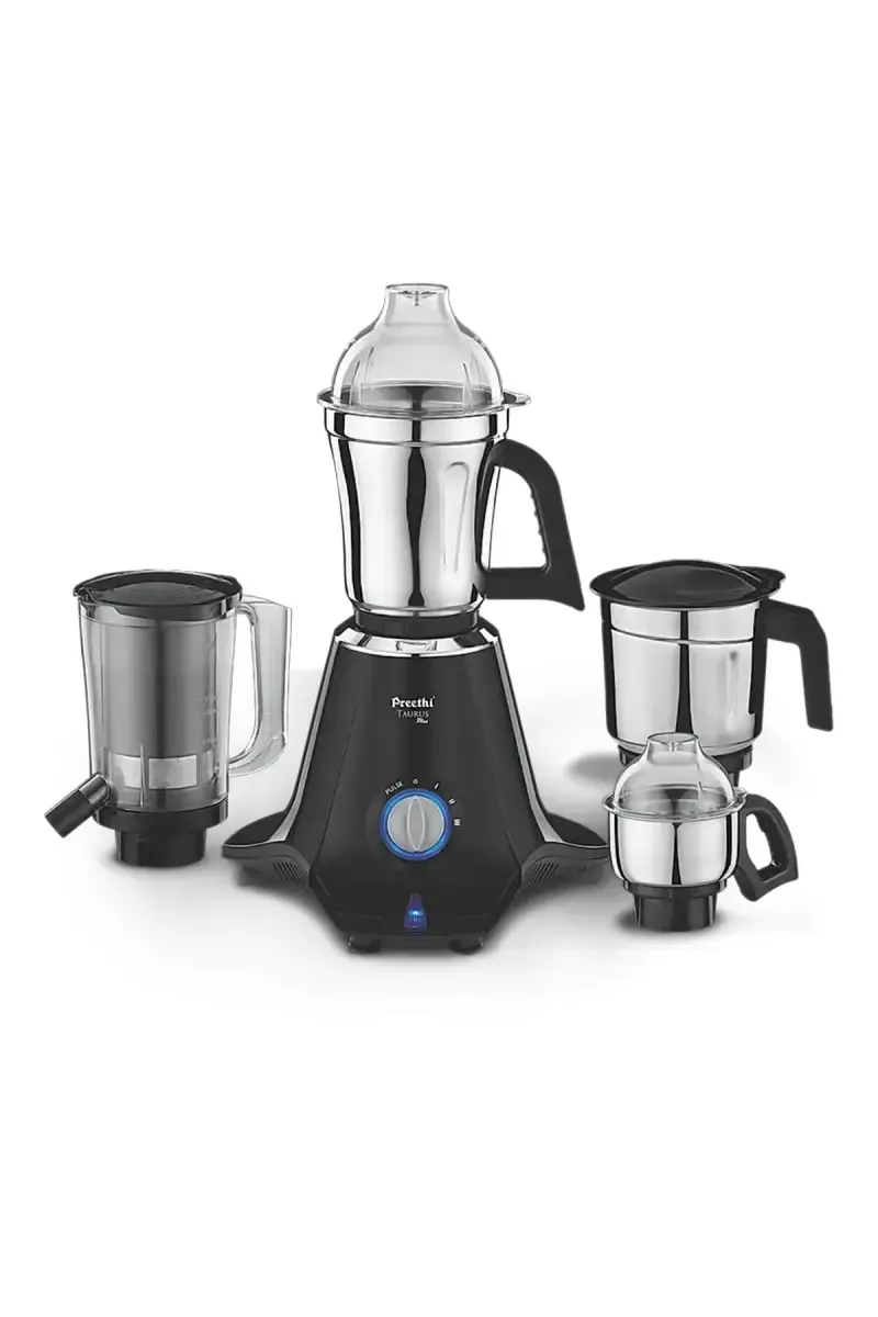 Preethi Taurus Plus MG257 1000 W Mixer Grinder with 4 Jars (Black)