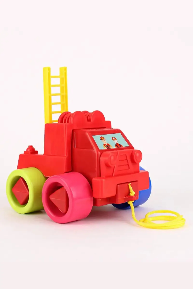Fire Truck Push & Pull Along Toy - (Multicolor, Pack of 1)