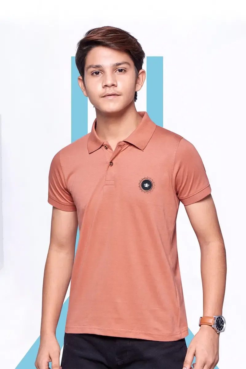  Boy's Cotton Polo T-shirt 