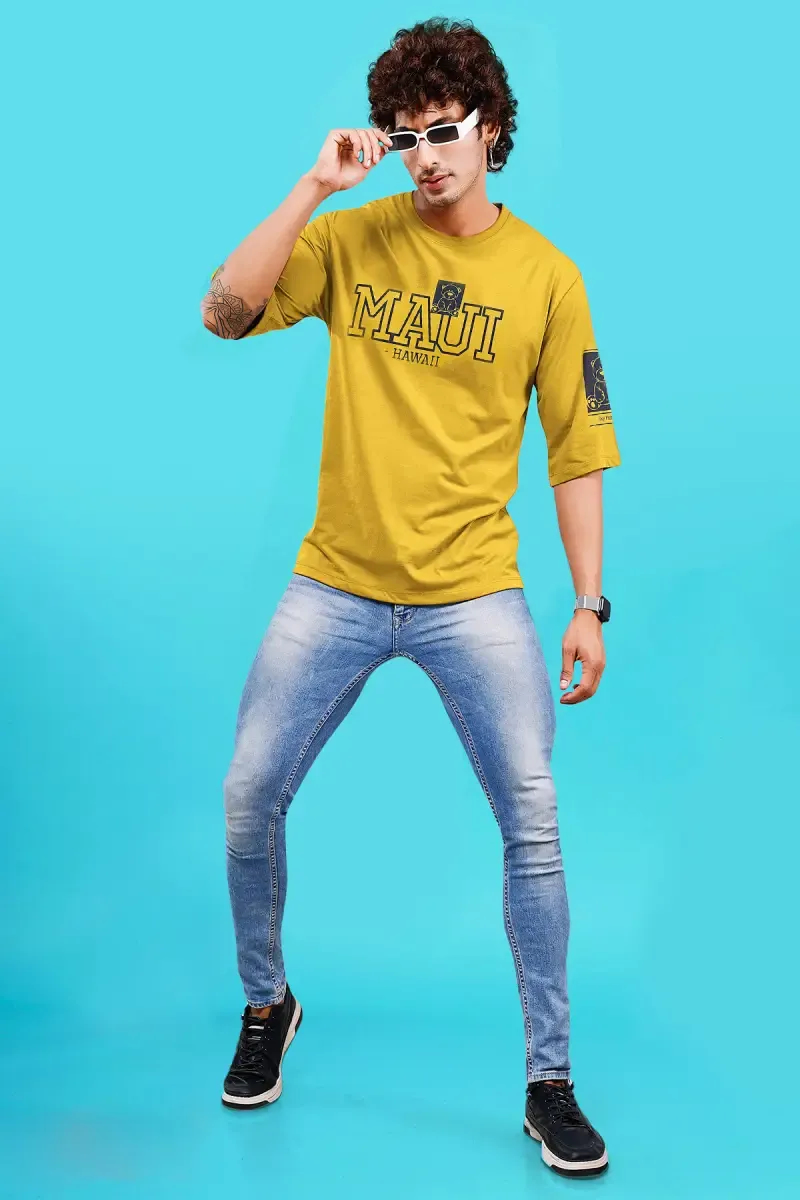 Men's Printed Drop Shoulder T-shirt