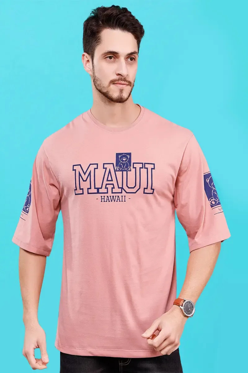 Men's Printed Drop Shoulder T-shirt