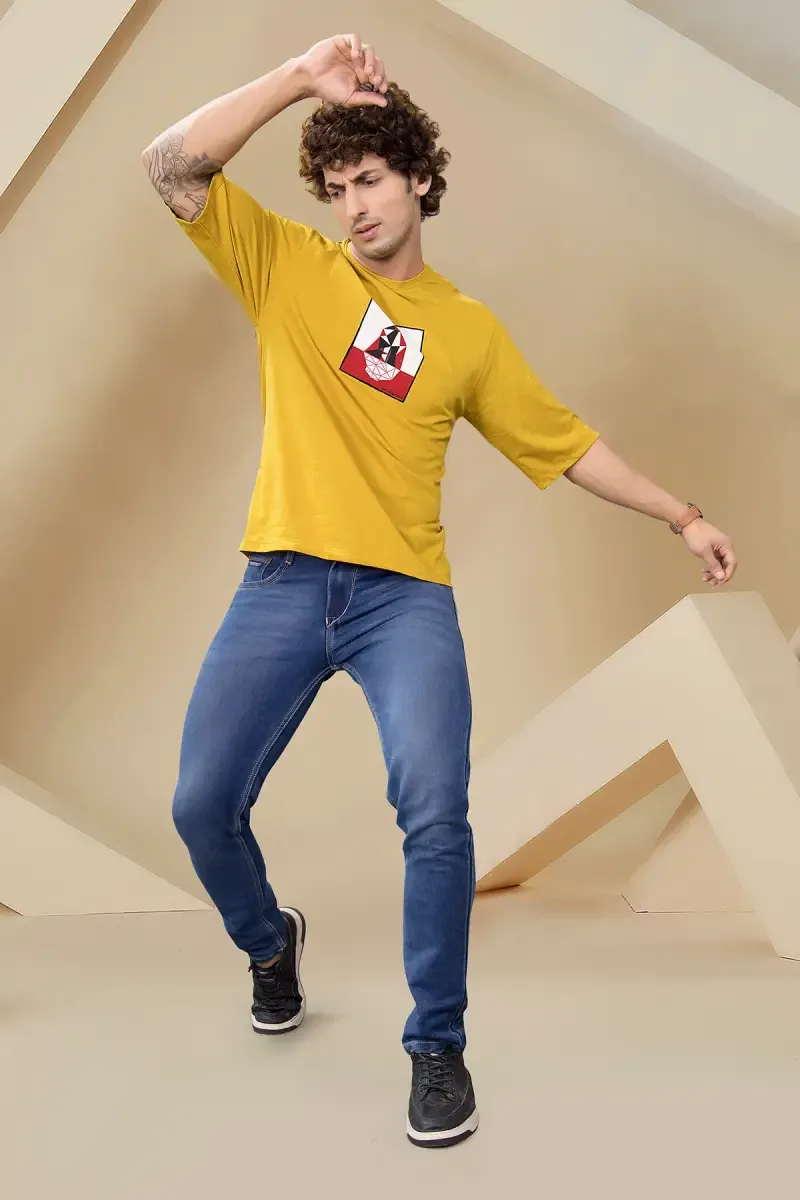 Men's Cotton Drop Shoulder T-shirt