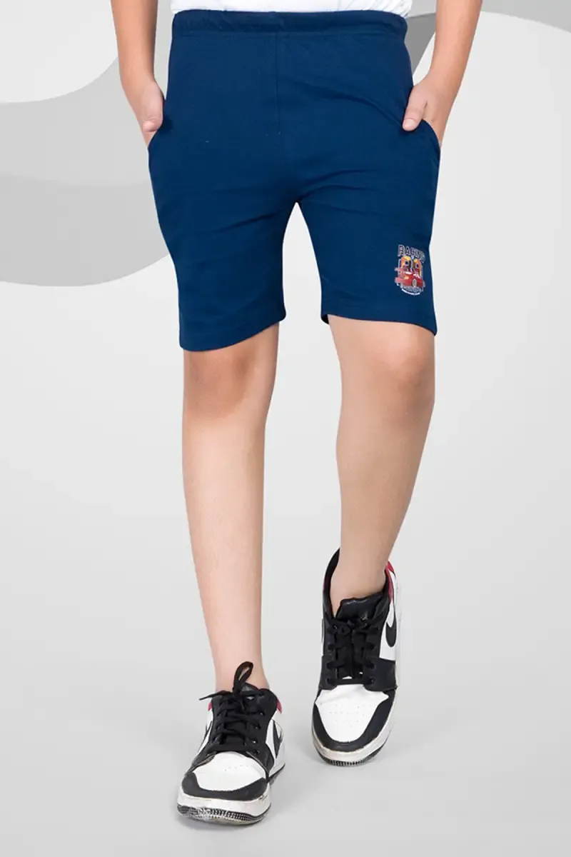 Boy's Cotton Slim Fit Shorts