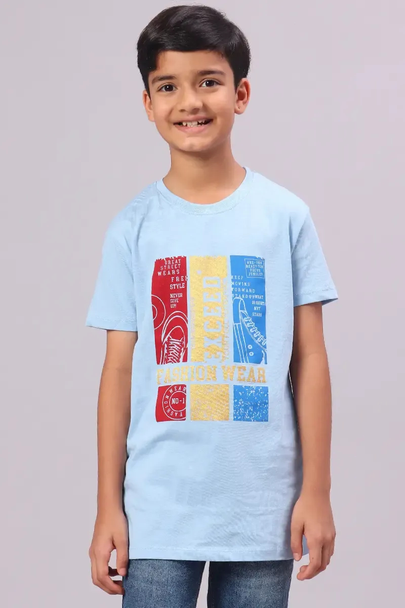 Boy's Graphic Print Cotton T-shirt