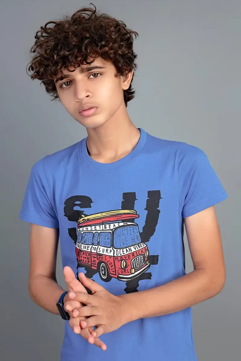 Boy's Cotton Graphic Print T-shirt