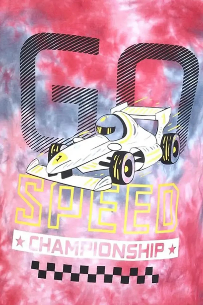 Boy's Tie & Dye Print Cotton T-shirt