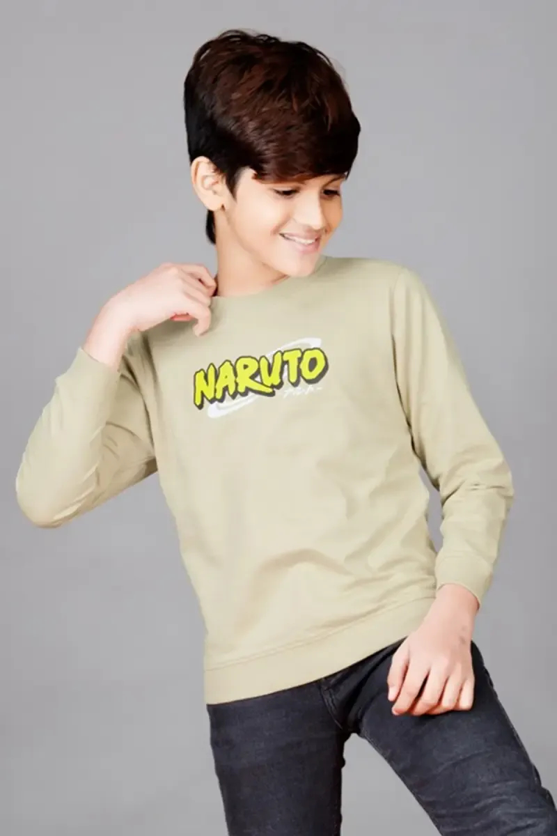 Naruto Print Cotton T-shirt for Boy
