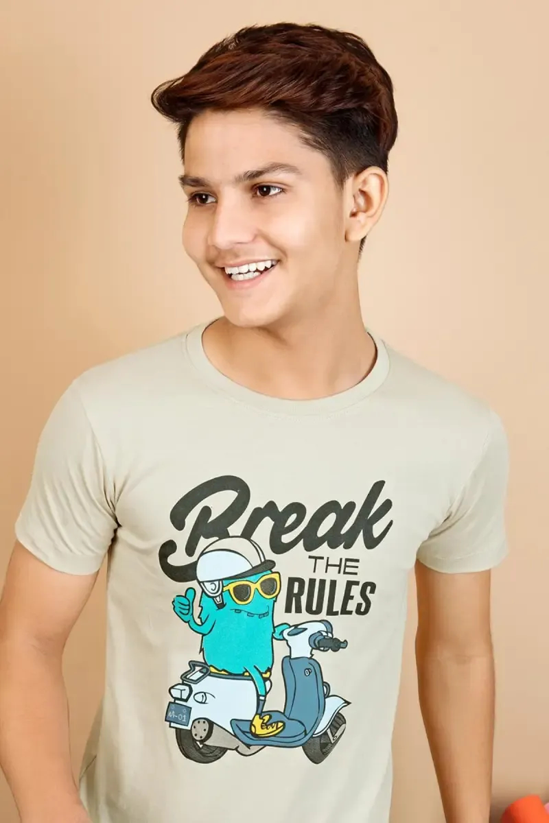 Printed Cotton T-shirt for Boy