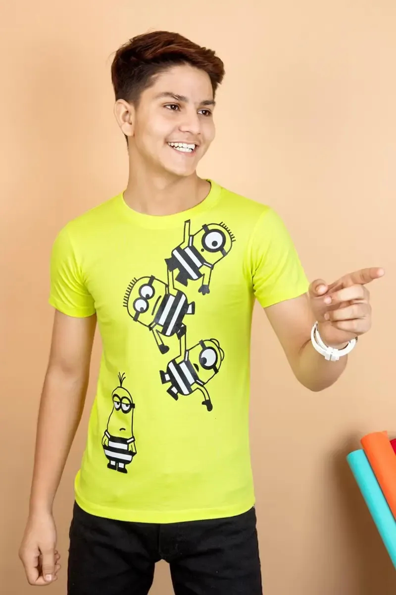 Graphic Print Cotton T-shirt for Boy