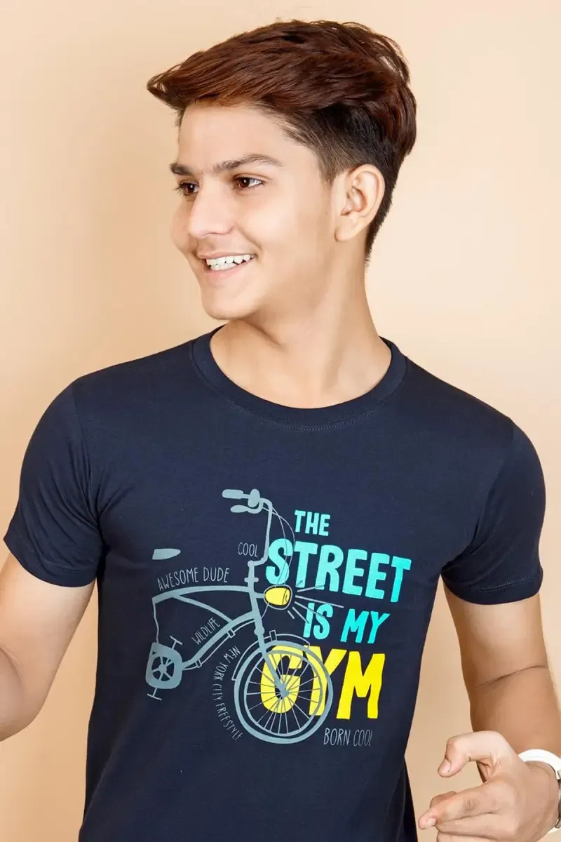 Boy's Printed Cotton T-shirt