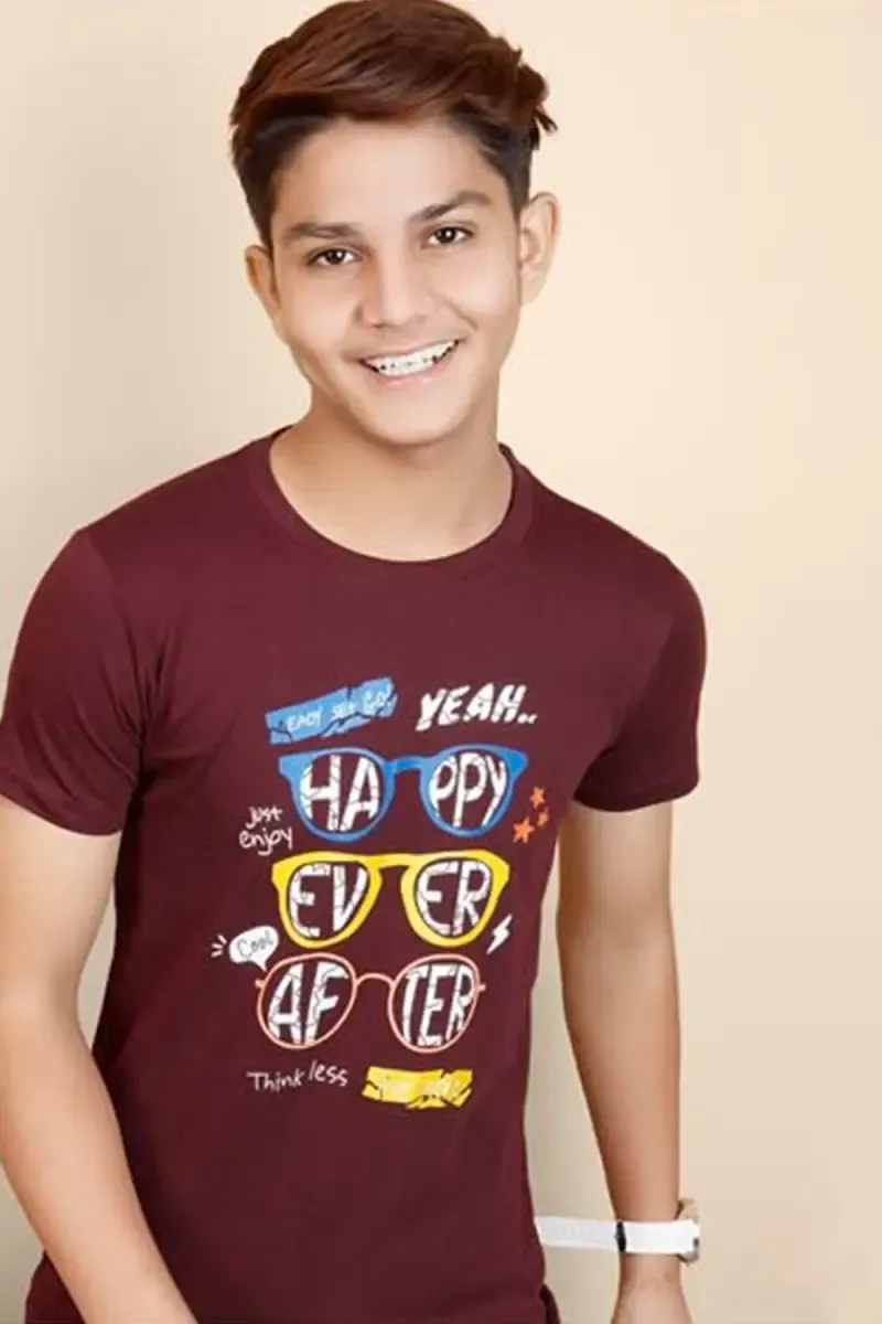 Typographic Print T-shirt for Boy