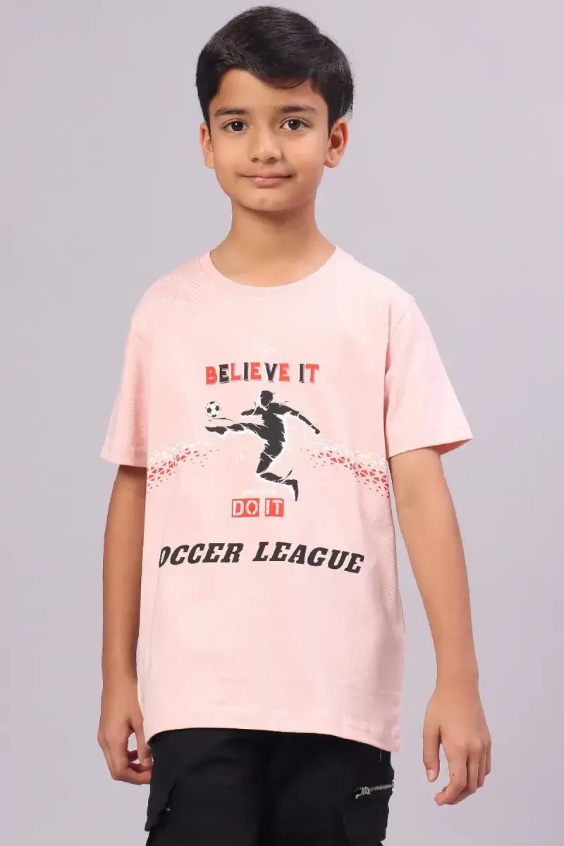 Boy's Cotton Printed T-shirt 