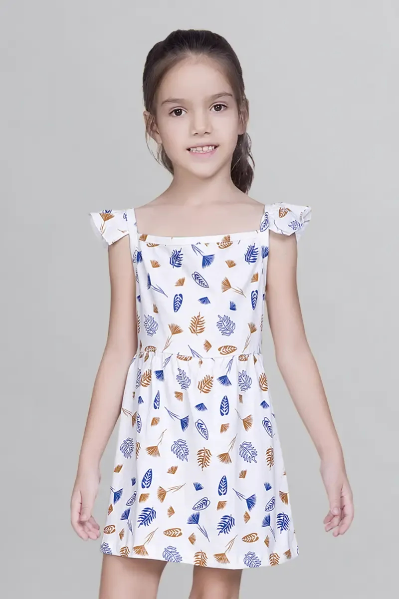 Girl's Cotton Hosiery Printed Frock (2 - 8 Yrs)