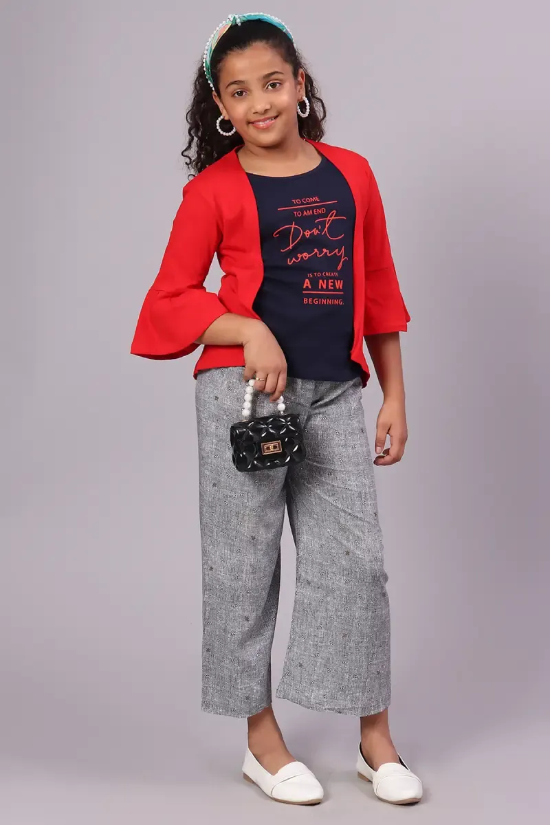 Girl's Cotton Hosiery Printed Top (3-14 Yrs)