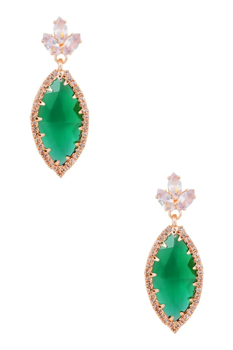 Elegant Marquise Crystal Dangle Earrings for Girls & Women