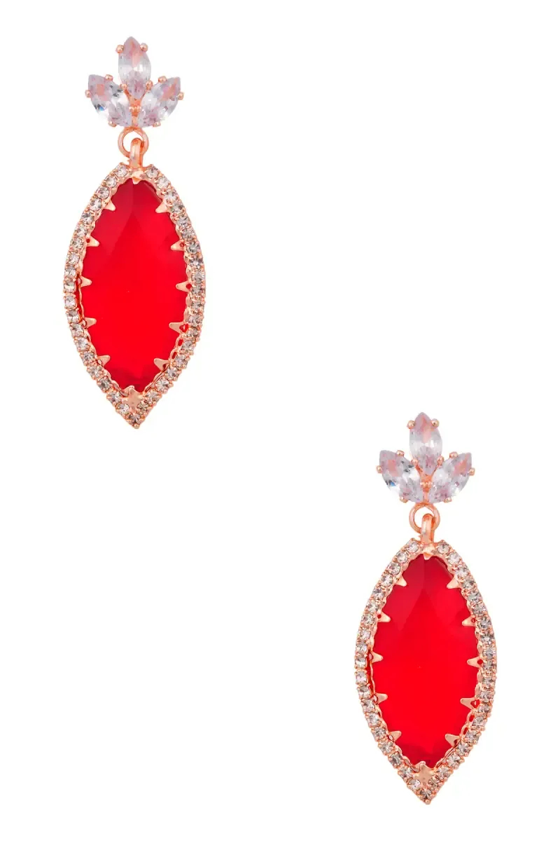 Elegant Marquise Crystal Dangle Earrings for Girls & Women
