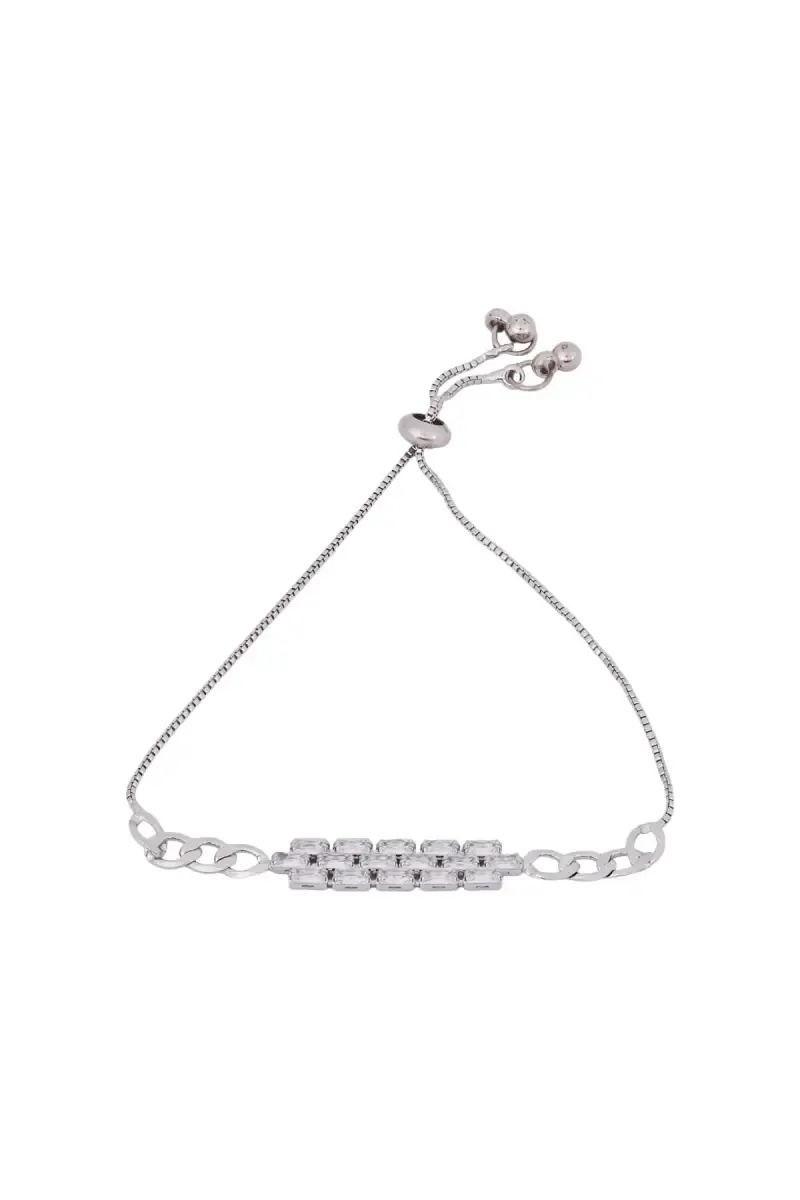Silver Plated Adjustable Bracelet for Girls & Women